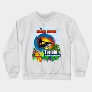 Shark Rider Tortola Style Crewneck Sweatshirt